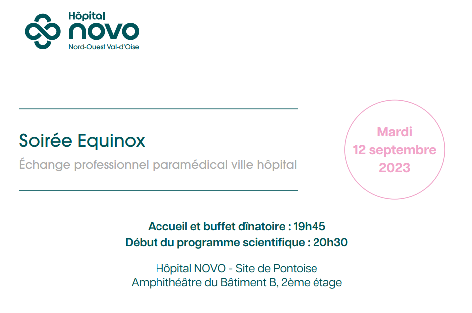 Soirée EQUINOX à l'Hôpital NOVO de Pontoise à partir de 20h